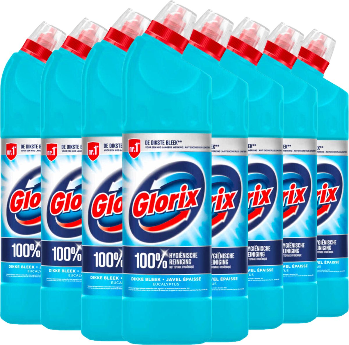 Goedkoopste Glorix Bleek Eucalyptus 750ML - 8 Stuks - Voordeelverpakking