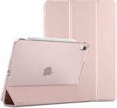 Sounix Étui pour iPad 10,9 pouces (2022) - Étui pour iPad 10 - Étui de livre de Luxe - Couverture pour iPad - Étui (10,9 pouces) - Rose