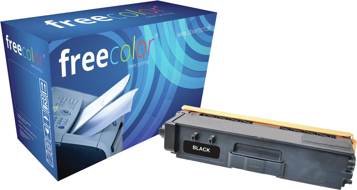 Freecolor - Vervangt Brother TN-328BK Toner - High Capacity - Zwart - 6.000 pagina's - Compatible