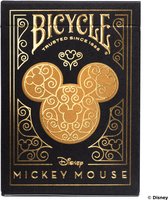 Bicycle Mickey Black/Gold - Speelkaarten - Premium - Goud, Zwart - Poker - Ultimate serie