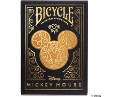 Bicycle Disney Mickey Black/Gold - Speelkaarten - Premium - Goud, Zwart - Poker - Mickey Mouse - Ultimates - Collectible