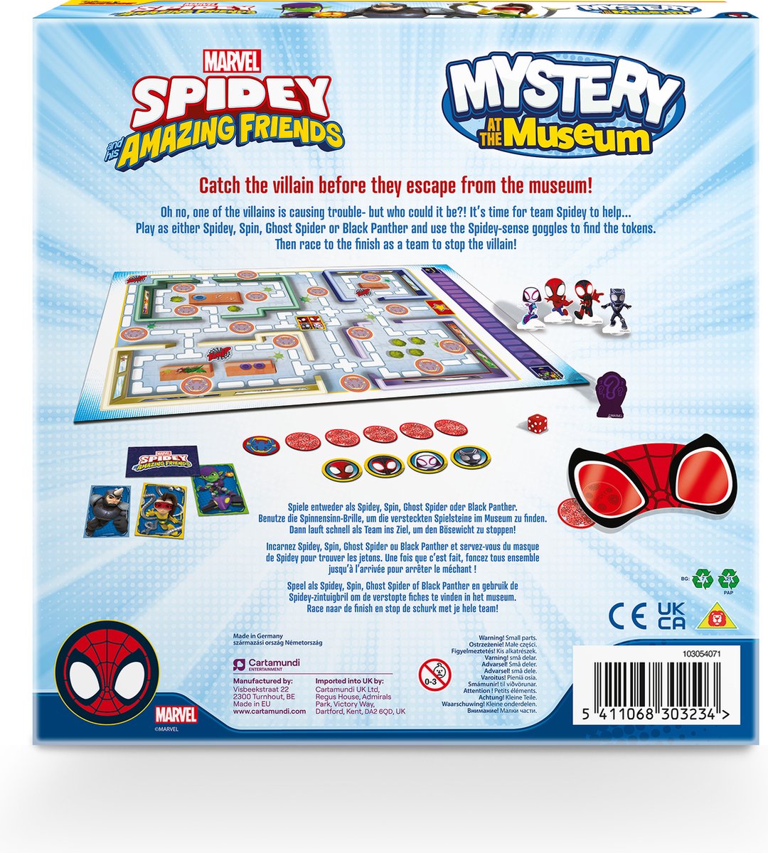 Shuffle Spidey - Mystery at the Museum, Bordspel, Disney - Kinderen - 4 ...