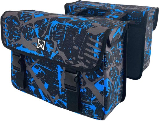Willex Fietstassen Ice 34 L blauw en zwart van Willex — afbeelding 2