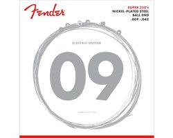 snarenset elektrische gitaar F-250L nickel roundwound 09-42 light