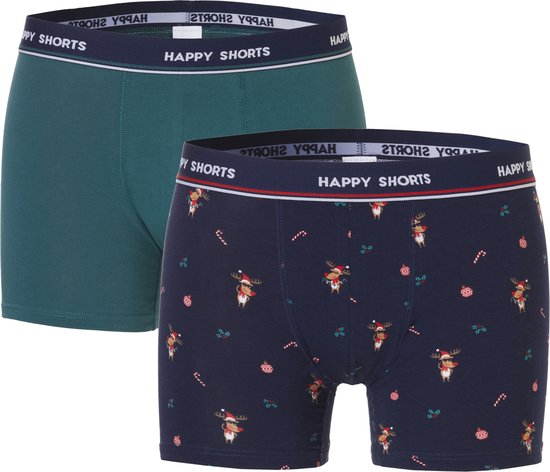 Happy Shorts Kerst Boxershorts 2-Pack Heren