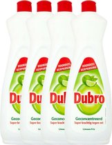 Dubro Handafwas Limoen 900ml - 4 Stuks - Voordeelverpakking