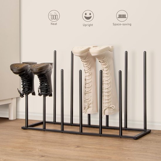 Boot rack - Metalen boot holder voor 6 paar laarzen - Boot stand | bol