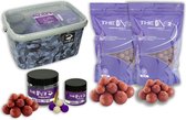 Energofish - Boilie - Starterkit Purple - 2kg Boilies - 60gram dip - 80gram popup - inclusief emmer - Crab/Blueberry