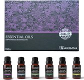 Sargon Essential Oils 100% Pure - 6 Bouteilles - Diffuseur d'arômes - Set d'huiles essentielles
