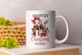 Mok Country Christmas wishes - Gift - Cadeau - HolidaySeason - MerryChristmas - WinterWonderland - FarmLife - Farmers - Boerenleven - Boerenbedrijf