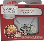 Yankee Candle - Parfum Désodorisant pour Voiture - Bracelet en métal - Pomme Citrouille Charming Scents