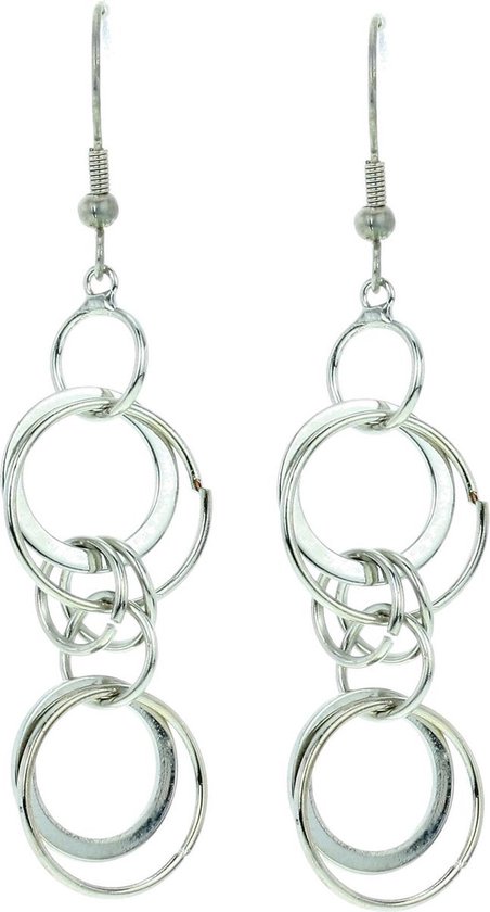 SUNNYCLUE 1 Doos 100Pcs Franse Oorbel Haken 304 Rvs Oordraad Oor Draden Zilveren Oorbel Draden Vishaak Haak Voor Sieraden Maken Vrouwen Volwassenen Diy Bengelen Ambachten Levert