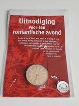 Waxine Wenskaart - met waxinelichtje - Uitnodiging voor een romantische avond - cadeau tip