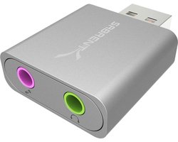 Sabrent AU-EMAC Interfacekaart/Adapter 3,5 mm - USB naar 3,5 mm Adapter voor Audioapparatuur
