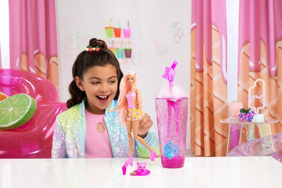 Barbie Pop! Reveal - Serie Fruit Aardbeienlimonade - Barbiepop — afbeelding 3