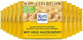 Ritter Sport Hele Hazelnoot Tablet Wit 10x - 100 gr - Voordeelverpakking