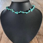 Stenen Ketting en armband - Turquoise