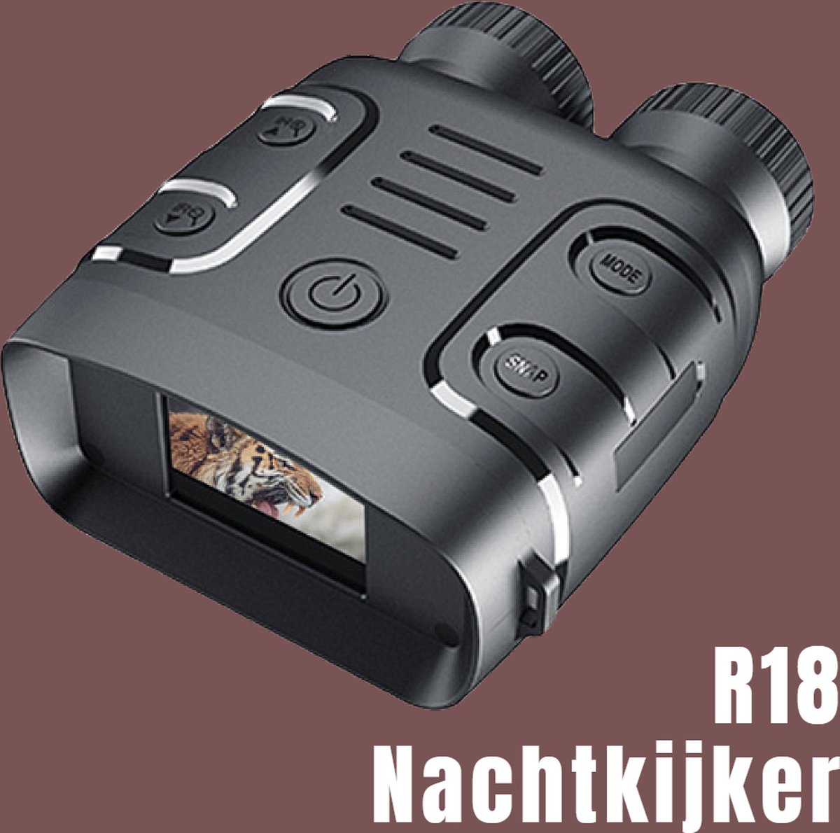Allernieuwste.nl® R18 Digitale Nachtkijker Verrekijker met Infrarood Nachtzicht Incl 32 GB TF SD Kaart - 1080P 300m - Voor Dag en Nacht