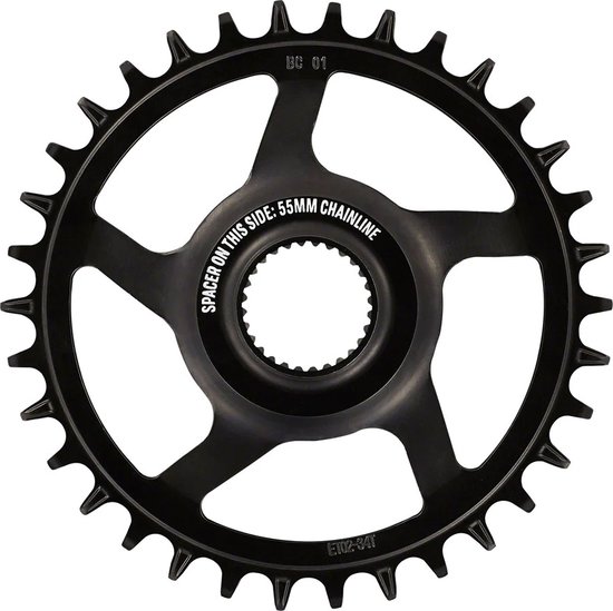 Plateau E*Thirteen E-Spec MD 09-34T Pour E-MTB - Noir Alu Direct Mount (petit Défaut)