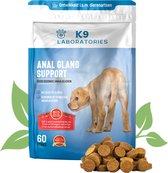 K9 Laboratories Anal gland hond - Supplement - 60 stuks - Bij sleetje rijden en verstopte anaalklieren - ontstoken anaal klieren bij honden