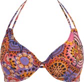 Freya SANTIAGO NIGHTS UW HALTER BIKINI TOP Dames Bikinitopje - MULTI - Maat 85F