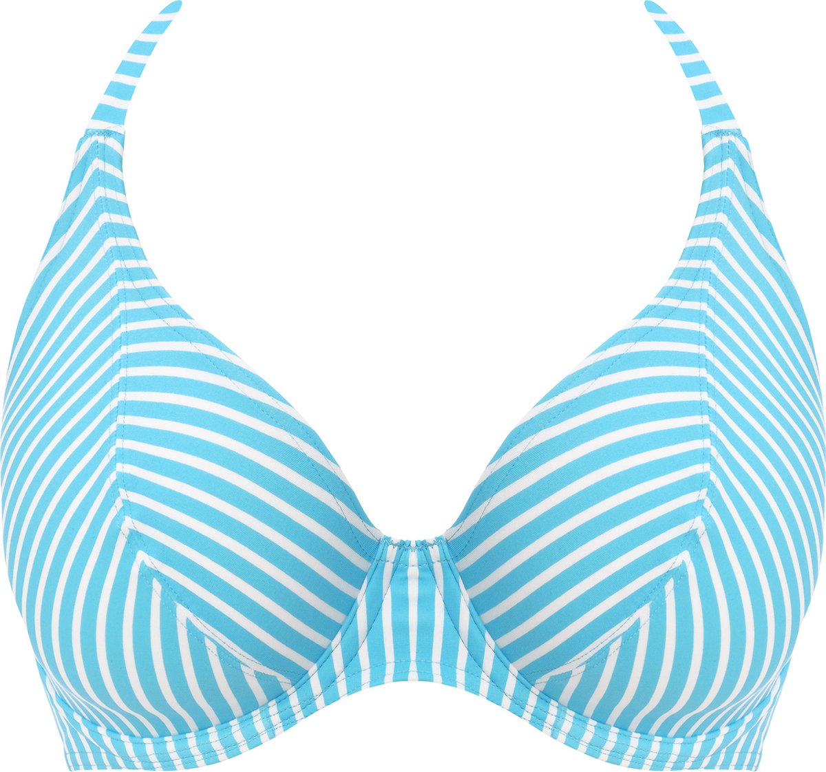 Freya JEWEL COVE UW HALTER BIKINI TOP Dames Bikinitopje - Stripe turquoise - Maat 70E