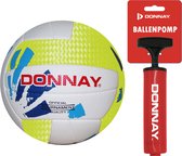 Donnay Beach volleybal - Wit/Lime (1383) - one size - Gratis pomp