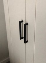 Go Go Gadget - "Poignée carrée noire - Entraxe 192 mm - Pour placard, armoire de cuisine, tiroir ou porte - Poignée de Cuisine, meuble et placard"