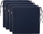 Seat Cushion Plain Colours with 4 Cord Straps for a Secure Hold