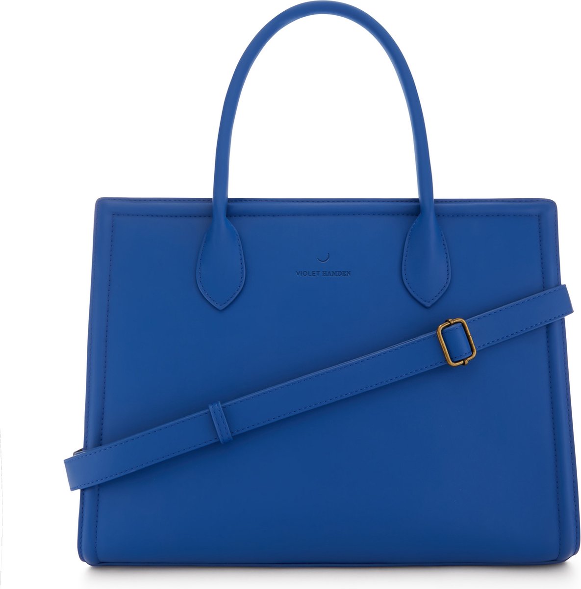 Violet Hamden Essential Bag Dames LaptoptasSchoudertas Kunstleer - Blauw