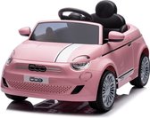 Fiat 500e - Elektrische kinderauto - 12V Accu Auto - Voor Jongens en Meisjes - Afstandsbediening - Roze