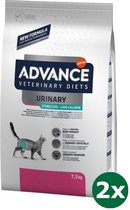 Advance veterinary diet cat urinary sterilized minder calorieËn kattenvoer 2x 7,5 kg