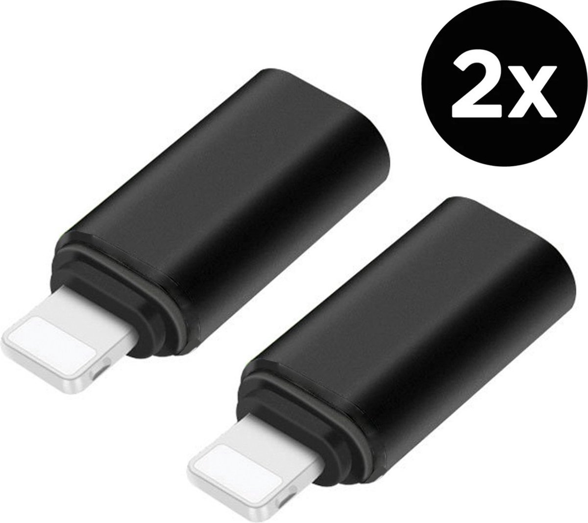 Set van 2 - Staza - Lightning naar USB-C Adapter - Aluminium Design - Staza