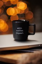Jessen Fotografie | Mok | koffiebeker | Fotografie | Koffie | Coffee mug | 280 ml | zwart