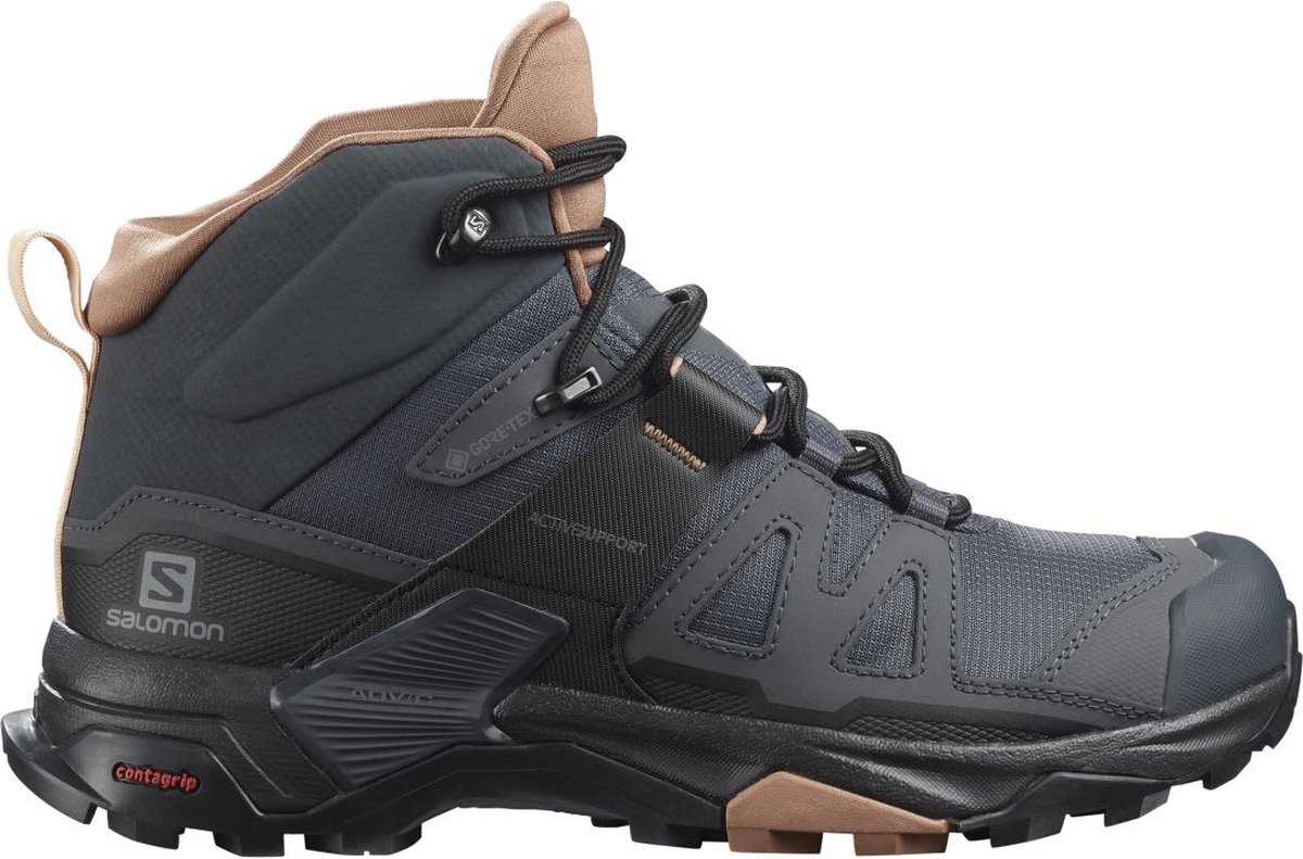 Salomon X Ultra 4 Mid GTX W Dames Wandelschoenen Donkergrijs 2/3