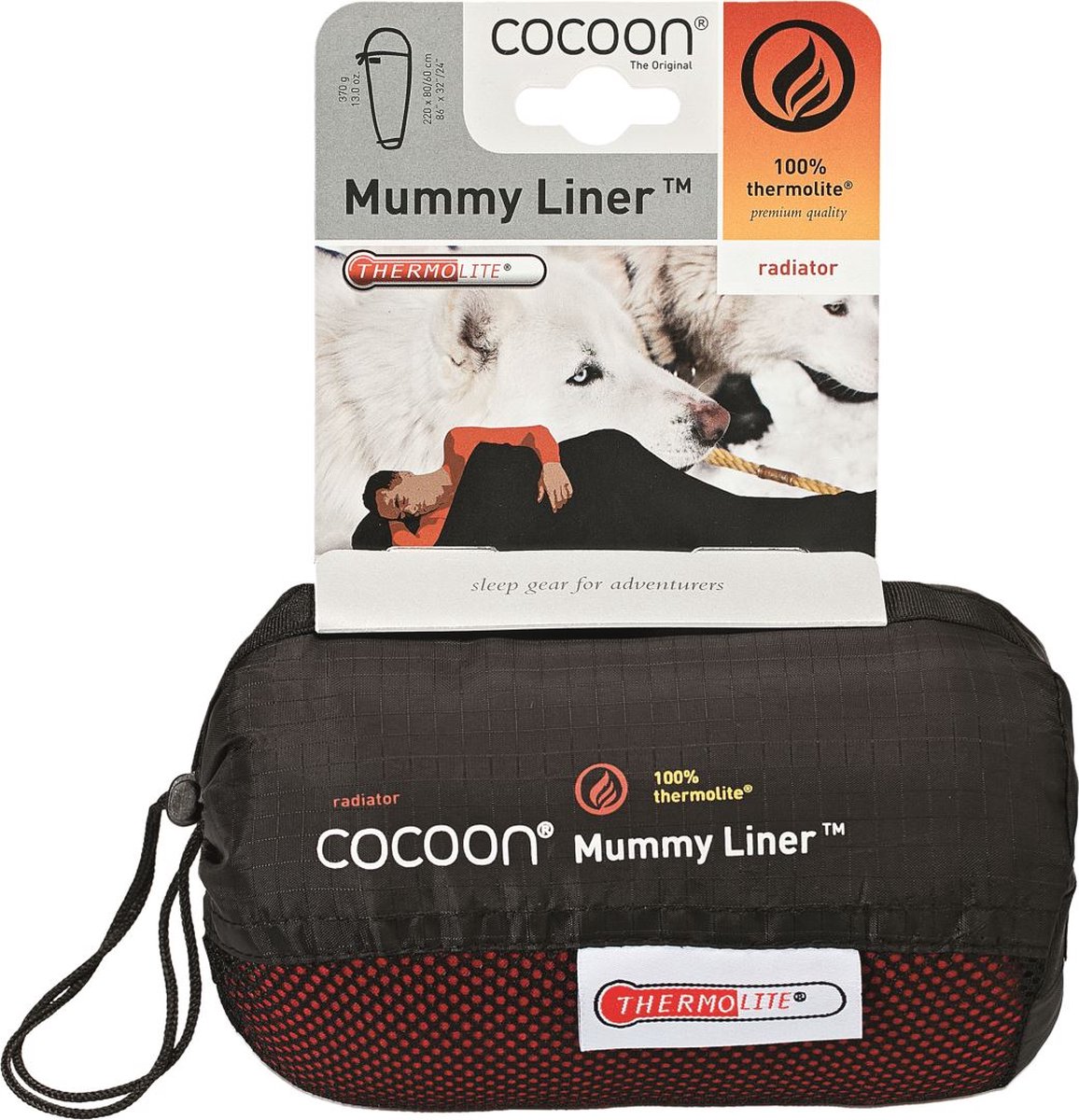 Cocoon Mummy Liner Lakenzak, Thermolite