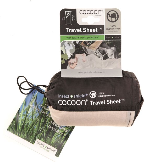 Cocoon Travel Sheet XL Insect Shield Egypt Cotton Lakenzak — afbeelding 3