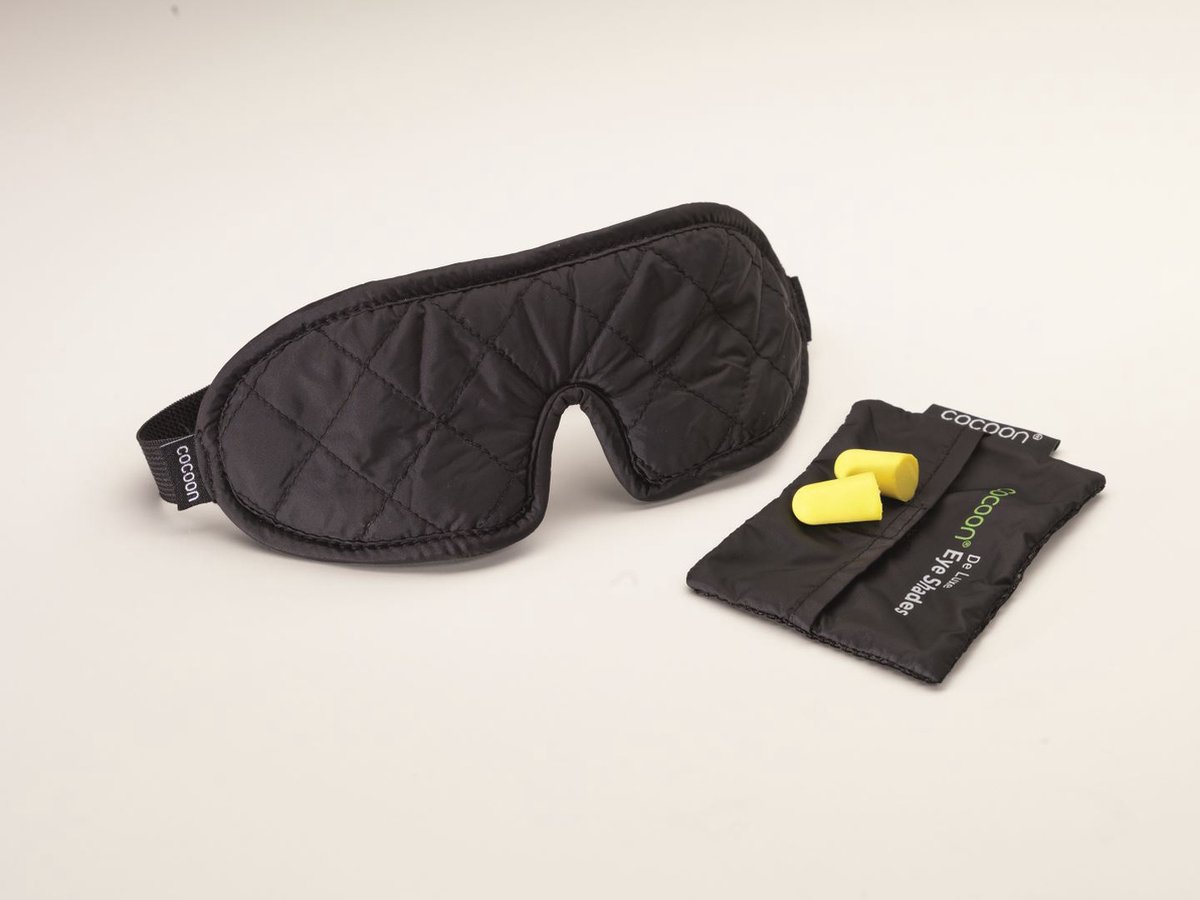 Cocoon Oogmasker de Luxe - Black/Grey
