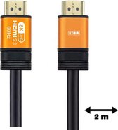 Premium HDMI Kabel 2.1 - Ultra HD High Speed 8K - HDMI naar HDMI - 2 meter - Oranje
