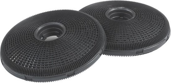Filtre à charbon AllSpares (2x) pour hottes aspirantes adapté à AEG- Electrolux Type 190 / ECFB02 / ECFBLL01 et Boretti KF801 (Ø190mm)