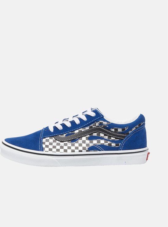 Vans Oldskool Classic Y Blue Checkerboard Sneakers (Maat 38) Junior - Kinderschoenen