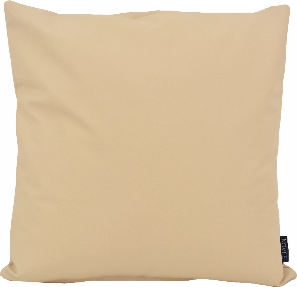 NOVÉE Cuir Beige Kussenhoes | PVC / PU Leder | 45 x 45 cm