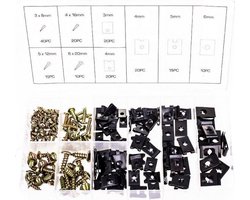 ASTA parker en speednut set 170 delig bestaande uit kruiskop schroeven U clips