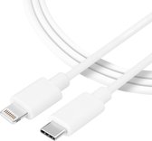 Câble USB C vers Lightning 1 mètre - Chargeur iPhone - Chargeur iPhone - Chargeur - Chargeur - Convient pour Apple iPhone & iPad - Câble chargeur iPhone - Chargeur Apple