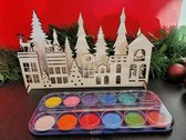 LBM - Village de Noël à l'aquarelle - set partie 4 - DIY Noël