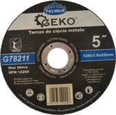Disque à tronçonner pour le métal - 125x1x22,23 mm - Disque abrasif Premium 1 pièce - GEKO