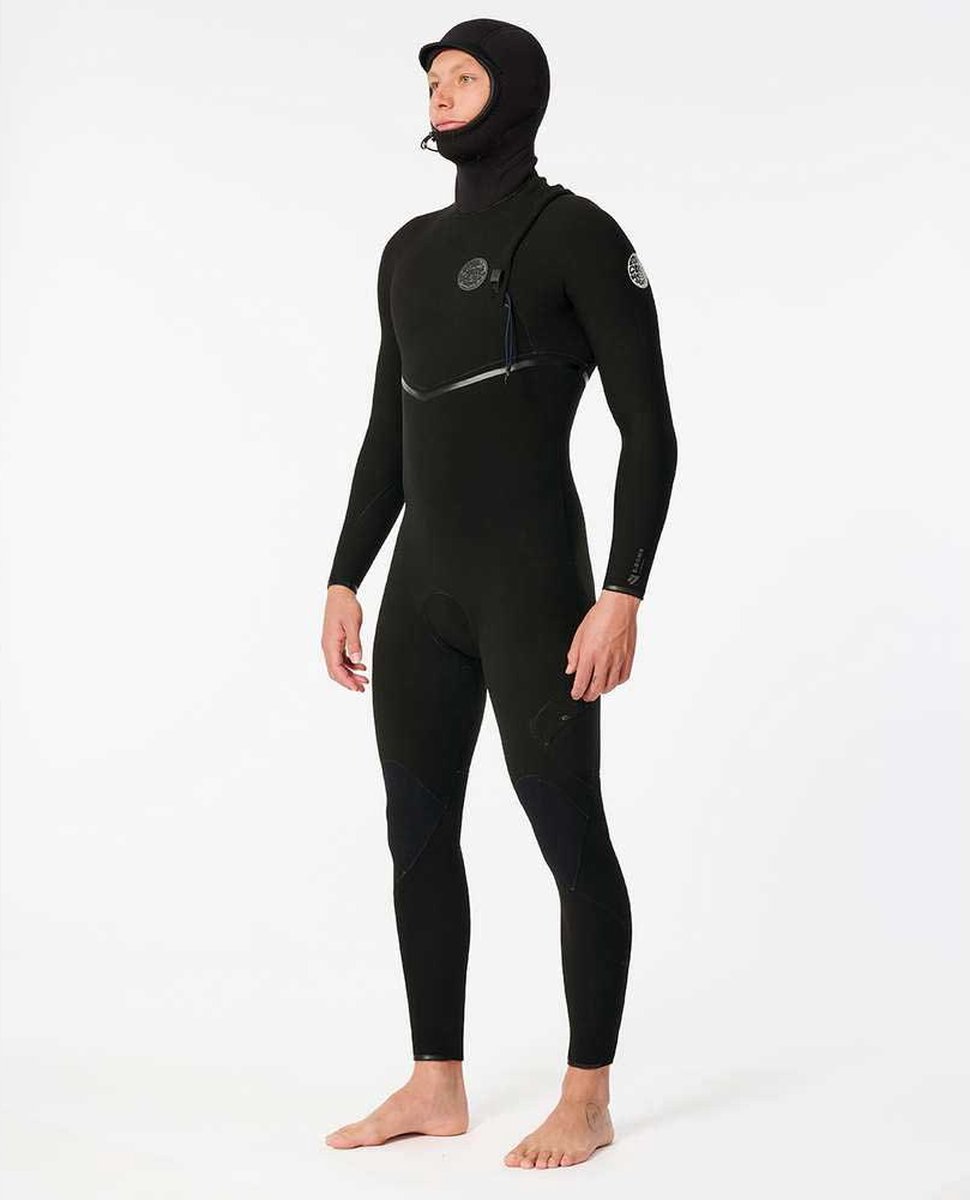 2025 Rip Curl Heren E-Bomb 5/4mm Ritssluiting-vrij Met Capuchon Wetsui