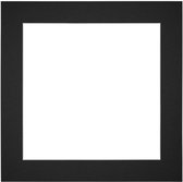 Cadre photo 30x30 cm carré avec passe-partout 19x19 cm Noir