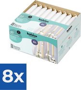 Bolsius Professional - Bistro kaarsen - Wit - 45 stuks - Voordeelverpakking 8 stuks