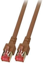 EFB Elektronik Câble patch RJ45 S/ FTP Cat6 Câble réseau Braun 3 m S/ FTP (S-STP) Marron